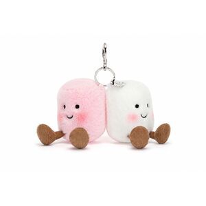 NWT Jellycat Amuseables Pair Of Marshmallows Bag Charm